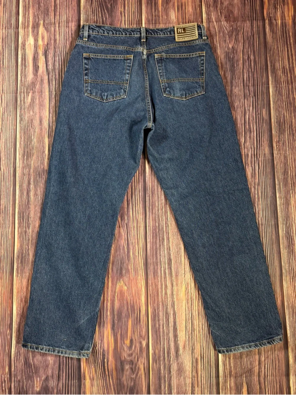 Polo Ralph Lauren Jeans Mens Relaxed 34x30 Dark Wash‎ Blue 4771YA12040 Classic
